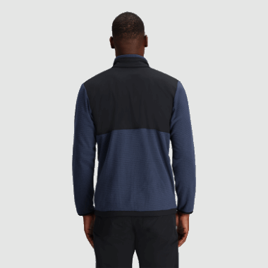 Outdoor Research Men's Trail Mix Quarter Zip Pullover Naval Blue