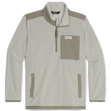 Outdoor Research Men's Trail Mix Quarter Zip Pullover Sand