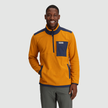 Outdoor Research Men's Trail Mix Quarter Zip Pullover Brass