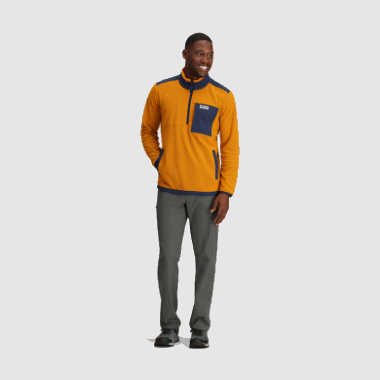 Outdoor Research Men's Trail Mix Quarter Zip Pullover Brass