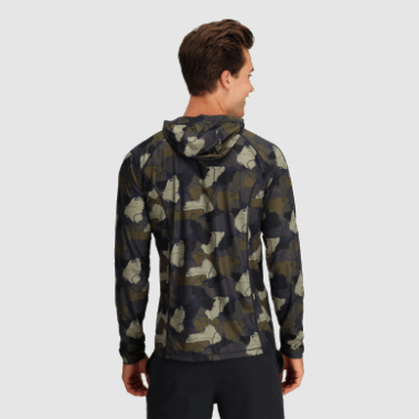 Outdoor Research Men's Echo Printed Hoodie Loden Camo