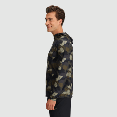 Outdoor Research Men's Echo Printed Hoodie Loden Camo