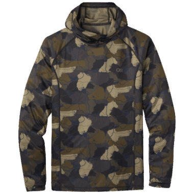 Outdoor Research Men's Echo Printed Hoodie Loden Camo