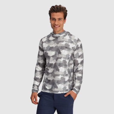 Outdoor Research Men's Echo Printed Hoodie Snow Camo