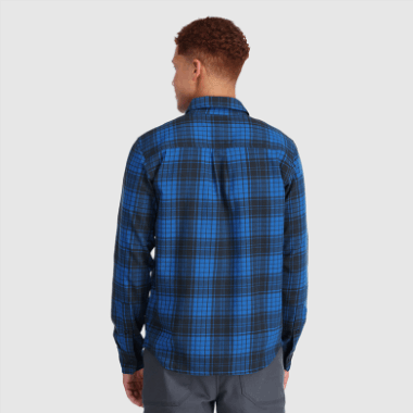 Outdoor Research Men's Kulshan Flannel Shirt Classic Blue Plaid