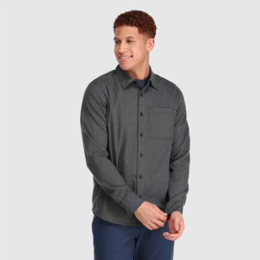 Outdoor Research Men's Kulshan Flannel Shirt Pewter