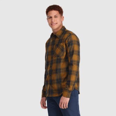 Outdoor Research Men's Kulshan Flannel Shirt Tapenade Plaid