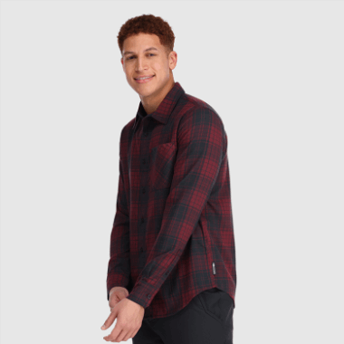 Outdoor Research Men's Kulshan Flannel Shirt Kalamata Plaid