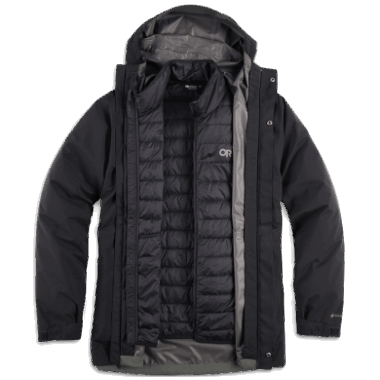 Outdoor Research Men's Foray 3-In-1 Parka Black