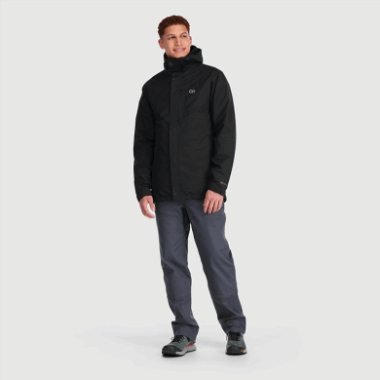 Outdoor Research Men's Foray 3-In-1 Parka Black