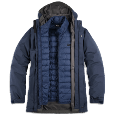 Outdoor Research Men's Foray 3-In-1 Parka Naval Blue