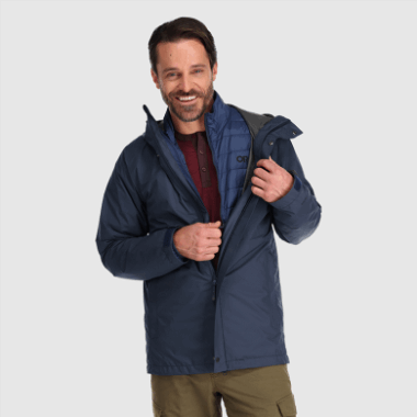 Outdoor Research Men's Foray 3-In-1 Parka Naval Blue