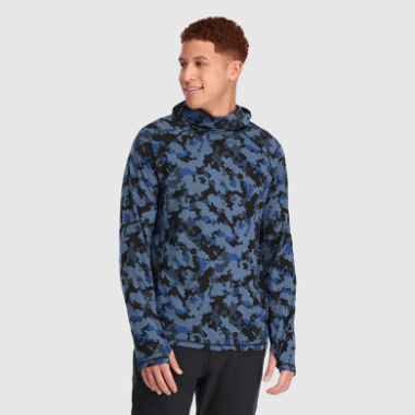 Outdoor Research Men's Alpine Onset Merino 150 Hoodie Naval Blue Camo
