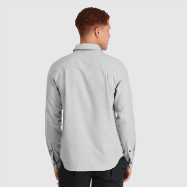 Outdoor Research Men's Feedback Flannel Shirt Light Light Pewter