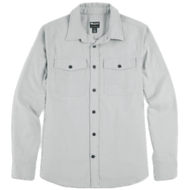 Outdoor Research Men's Feedback Flannel Shirt Light Light Pewter