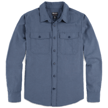 Outdoor Research Men's Feedback Flannel Shirt Light Nimbus
