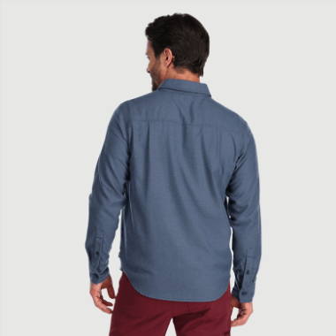 Outdoor Research Men's Feedback Flannel Shirt Light Nimbus