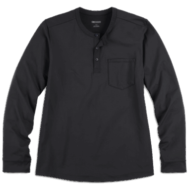 Outdoor Research Men's Baritone L/S Henley Black