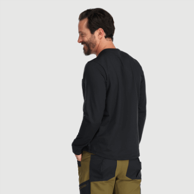 Outdoor Research Men's Baritone L/S Henley Black