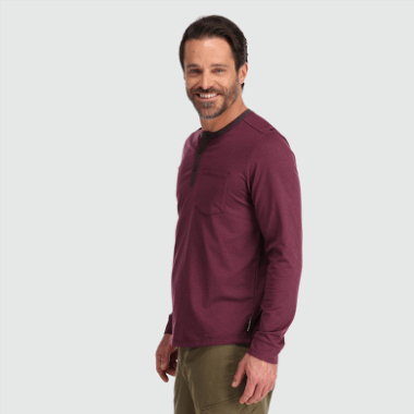 Outdoor Research Men's Baritone L/S Henley Kalamata Heather