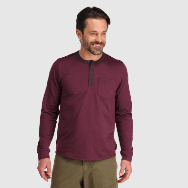 Outdoor Research Men's Baritone L/S Henley Kalamata Heather