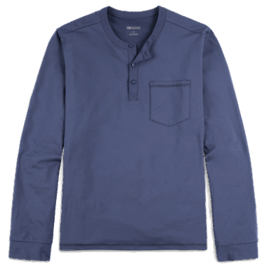 Outdoor Research Men's Baritone L/S Henley Naval Blue