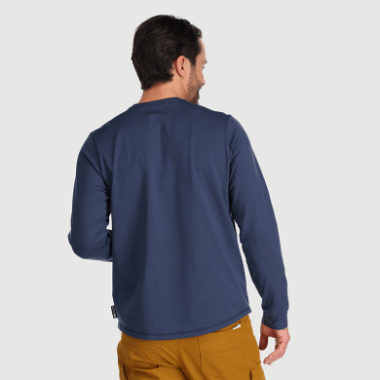 Outdoor Research Men's Baritone L/S Henley Naval Blue