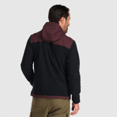 Outdoor Research Men's Trail Mix Pullover Hoodie Black/Elk