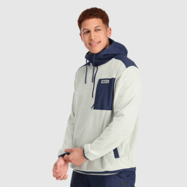 Outdoor Research Men's Trail Mix Pullover Hoodie Sand/Naval Blue