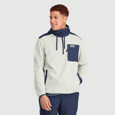 Outdoor Research Men's Trail Mix Pullover Hoodie Sand/Naval Blue