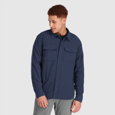 Outdoor Research Men's Trail Mix Shirt Jacket Naval Blue