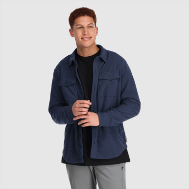 Outdoor Research Men's Trail Mix Shirt Jacket Naval Blue