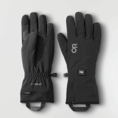 Outdoor Research Men's Sureshot Heated Softshell Gloves Black