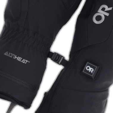 Outdoor Research Men's Sureshot Heated Softshell Gloves Black